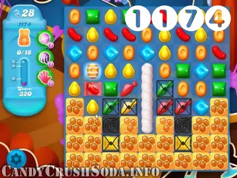 Candy Crush Soda Saga : Level 1174 – Videos, Cheats, Tips and Tricks