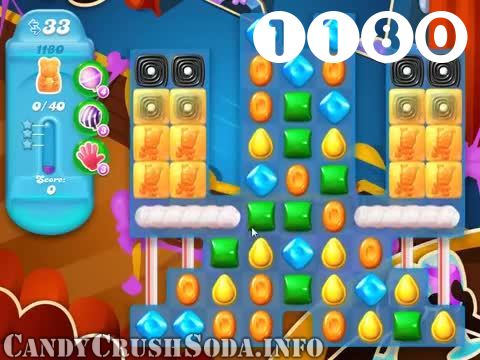 Candy Crush Soda Saga : Level 1180 – Videos, Cheats, Tips and Tricks