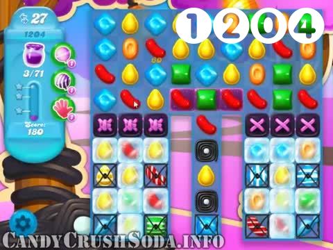 Candy Crush Soda Saga : Level 1204 – Videos, Cheats, Tips and Tricks