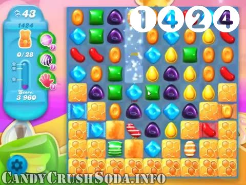 Candy Crush Soda Saga : Level 1424 – Videos, Cheats, Tips and Tricks