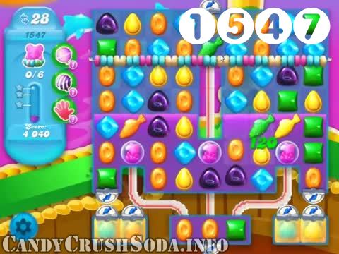 Candy Crush Soda Saga : Level 1547 – Videos, Cheats, Tips and Tricks