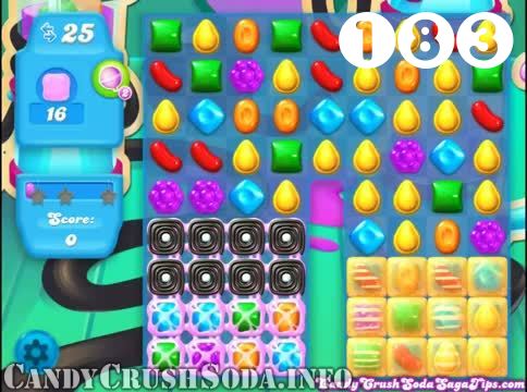 Candy Crush Soda Saga : Level 183 – Videos, Cheats, Tips and Tricks