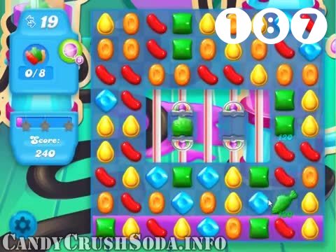 Candy Crush Soda Saga : Level 187 – Videos, Cheats, Tips and Tricks