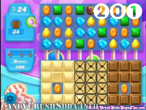 Candy Crush Soda Saga : Level 201 – Videos, Cheats, Tips and Tricks