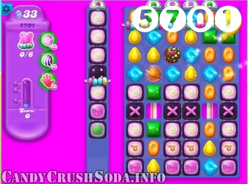 Candy Crush Soda Saga : Level 5701 – Videos, Cheats, Tips and Tricks
