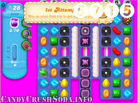 Candy Crush Soda Saga : Level 5715 – Videos, Cheats, Tips and Tricks