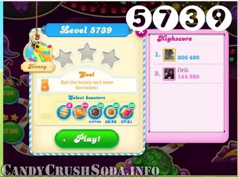 Candy Crush Soda Saga : Level 5739 – Videos, Cheats, Tips and Tricks