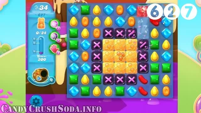 Candy Crush Soda Saga : Level 627 – Videos, Cheats, Tips and Tricks