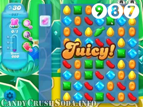 Candy Crush Soda Saga : Level 987 – Videos, Cheats, Tips and Tricks